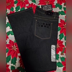 New York & Co. Limited Edition Black Low Rise Boot Cut Jeans Size 10
